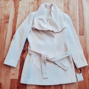 Calvin klein belted wool coat